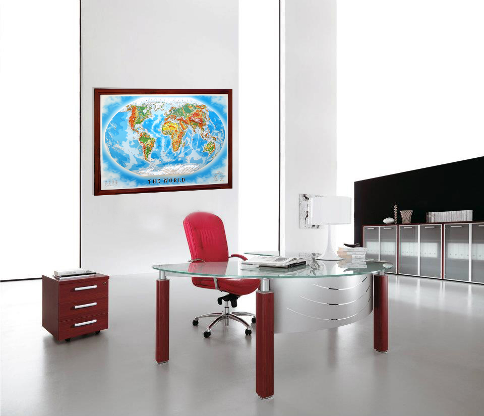 World 3D Map Large | Raised Relief Map by TestPlay | Portfolio