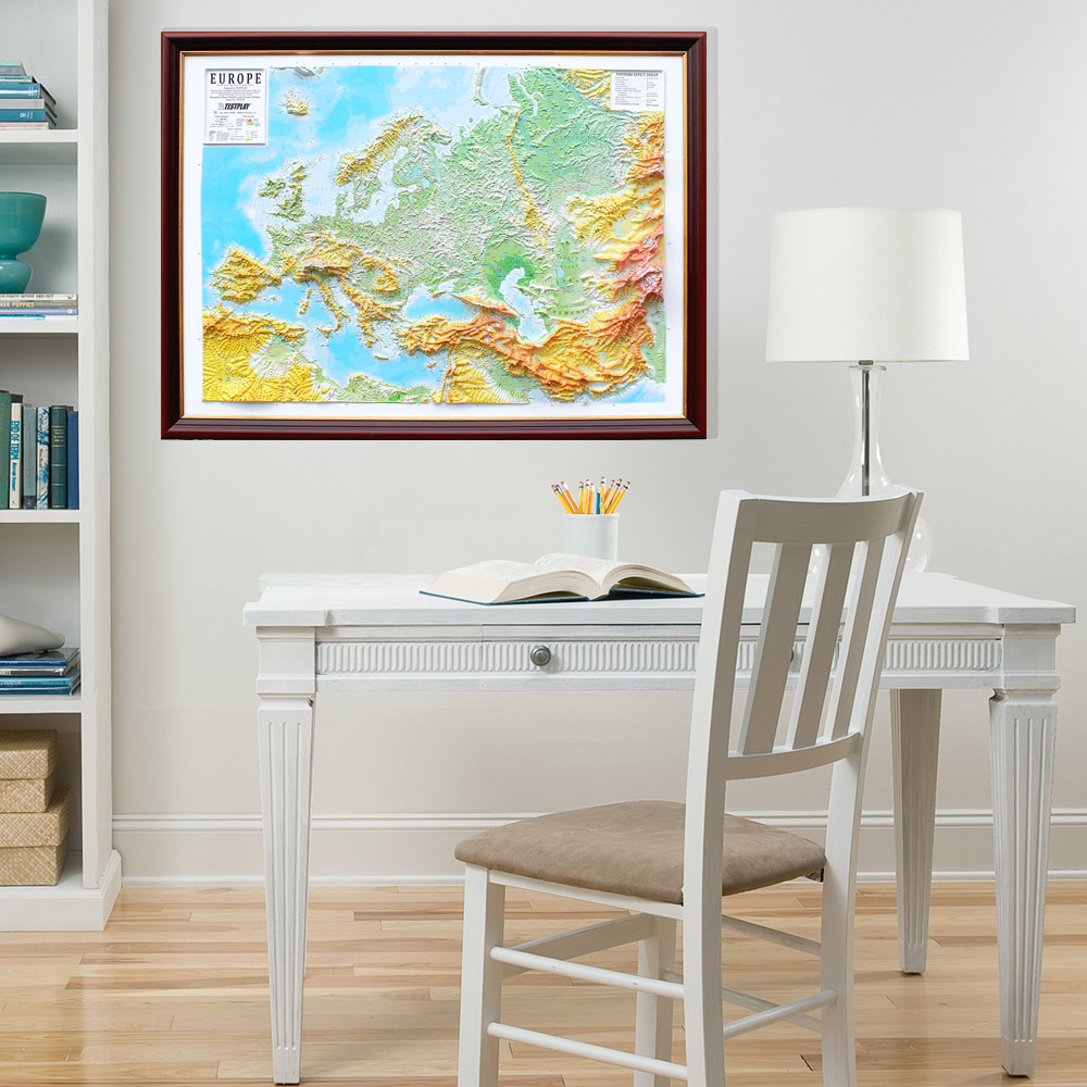 Europe 3D Map Large | Raised Relief Map by TestPlay | Portfolio