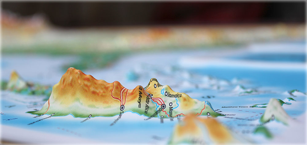 Raised Relief United States 3D Map (Large) by TestPlay - Portfolio