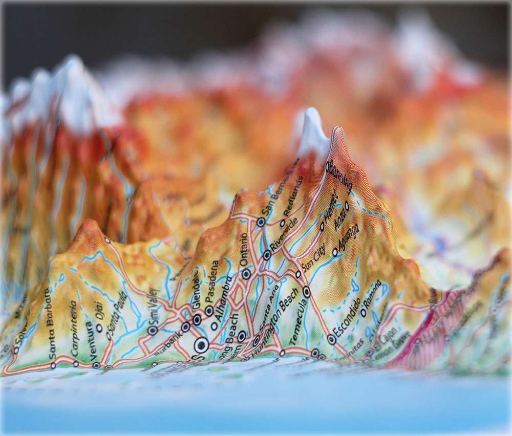 USA 3D Map Large | Raised Relief Map by TestPlay | Portfolio