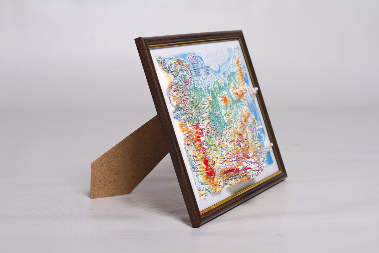 Russia 3D Map Middle | Raised Relief Map by TestPlay | Portfolio