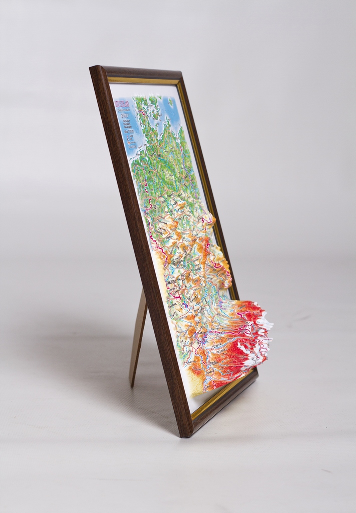 Germany 3D Map Middle | Raised Relief Map by TestPlay | Portfolio