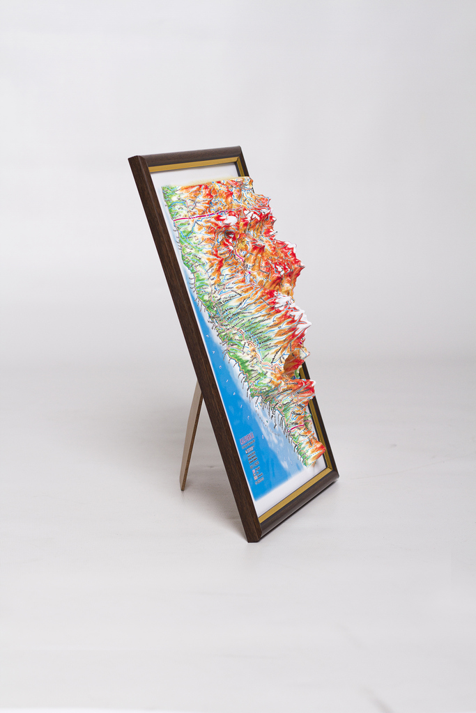 California 3D Map Middle | Raised Relief Map by TestPlay | Portfolio