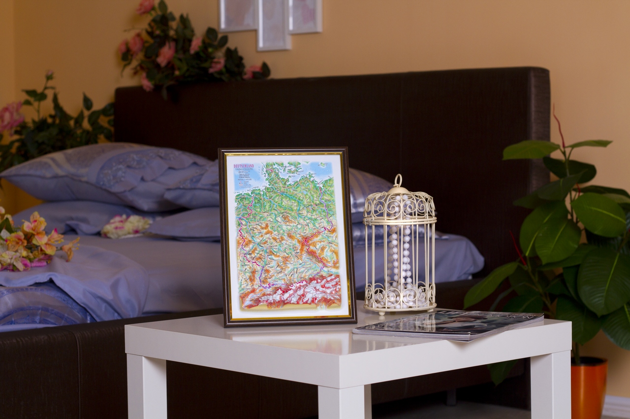Germany 3D Map Middle | Raised Relief Map by TestPlay | Portfolio