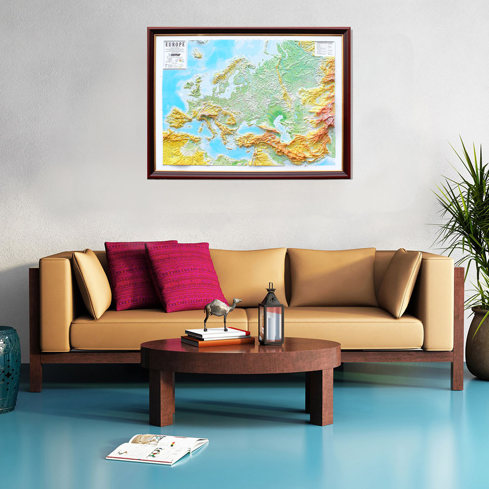 Europe 3D Map Large | Raised Relief Map by TestPlay | Portfolio