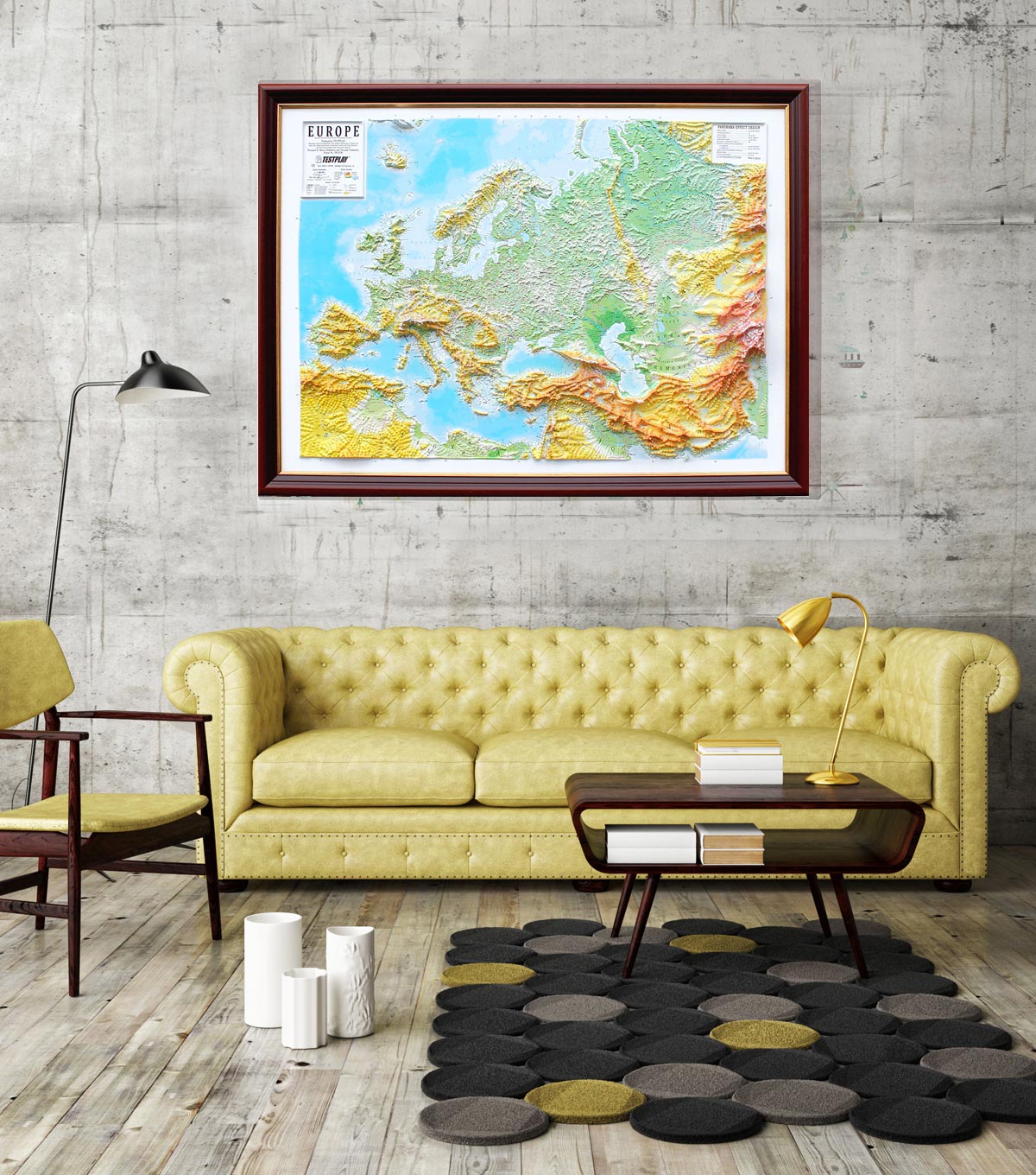 Europe 3D Map Large | Raised Relief Map by TestPlay | Portfolio