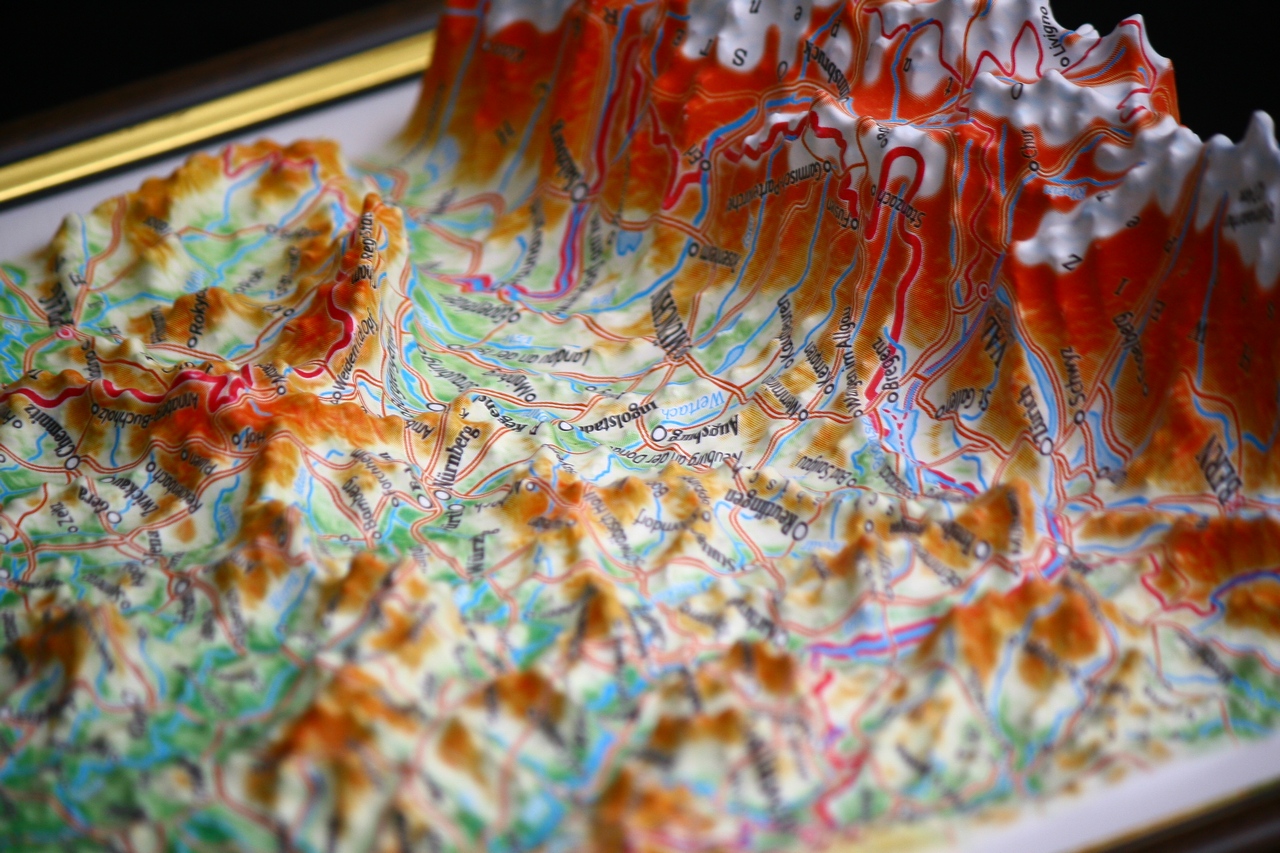 Germany 3D Map Middle | Raised Relief Map by TestPlay | Portfolio