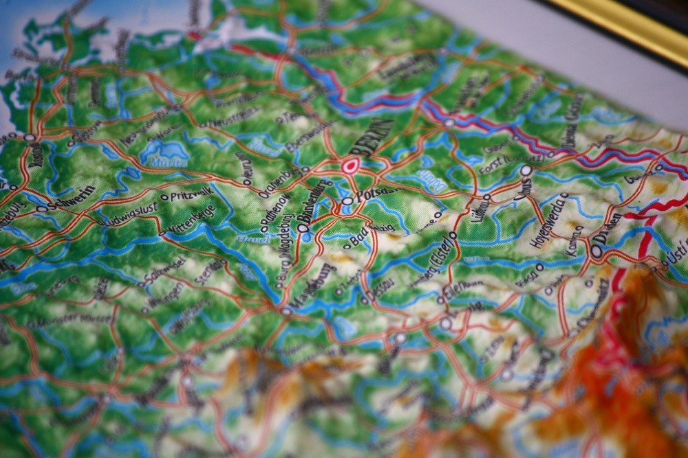 Germany 3D Map Middle | Raised Relief Map by TestPlay | Portfolio