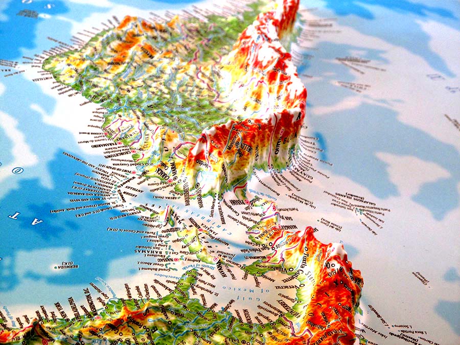 World 3D Map Large | Raised Relief Map by TestPlay | Portfolio