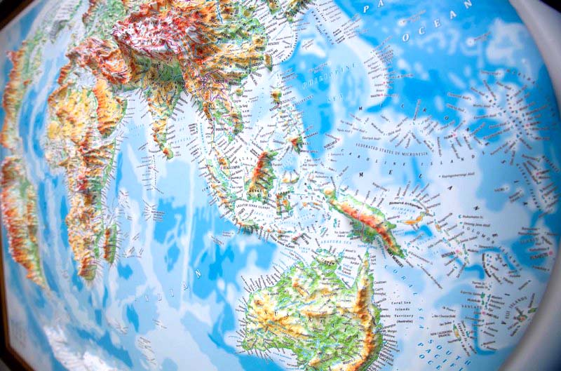 World 3D Map Large | Raised Relief Map by TestPlay | Portfolio