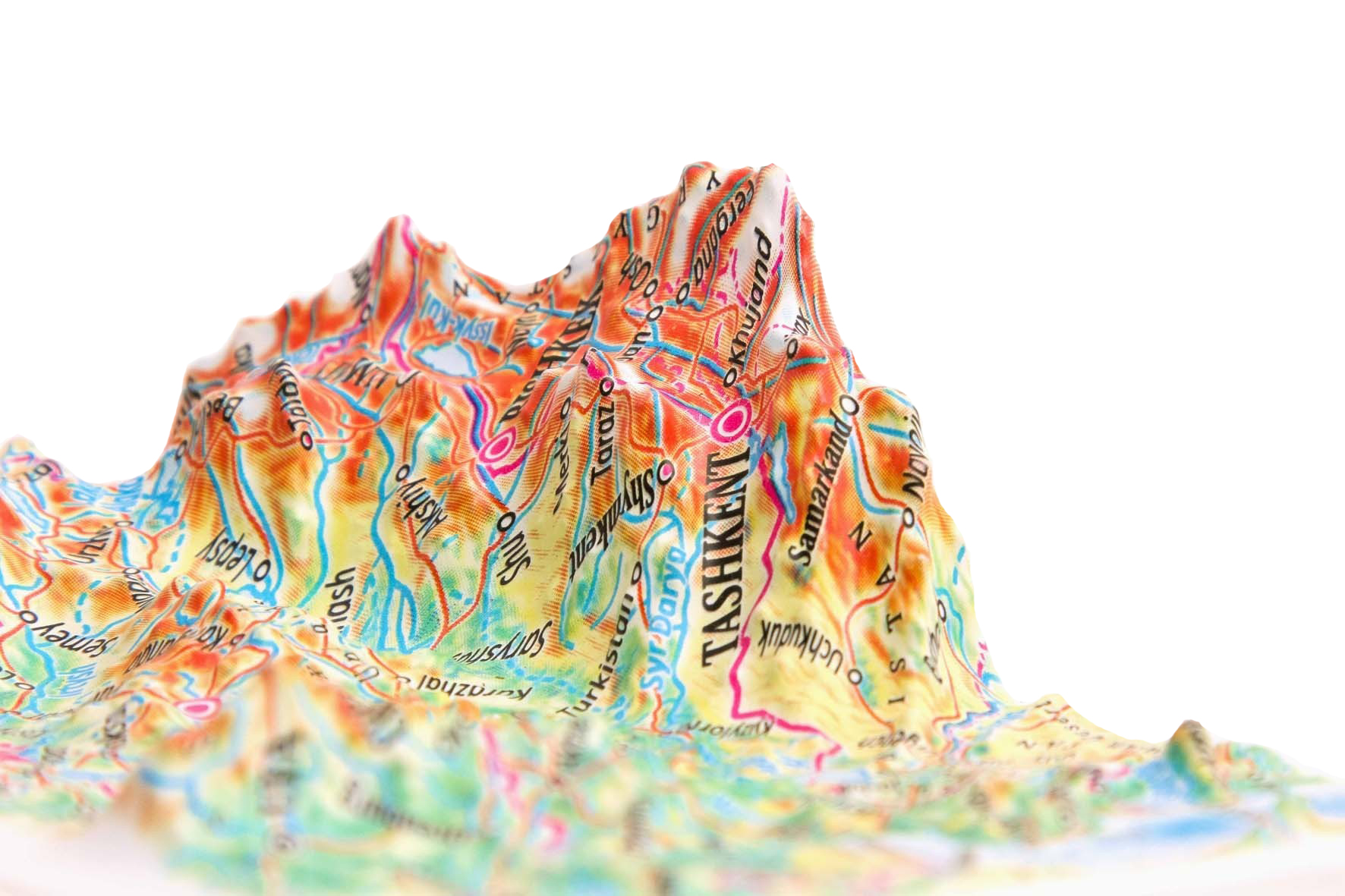 Kazachstan 3D Map Mini | Raised Relief Map by TestPlay | Portfolio