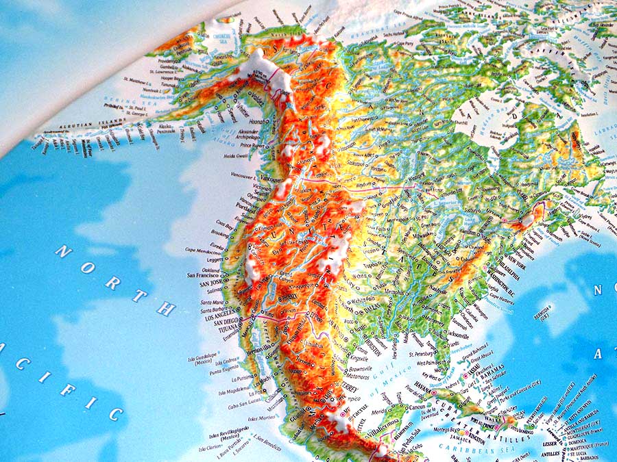 World 3D Map Large | Raised Relief Map by TestPlay | Portfolio