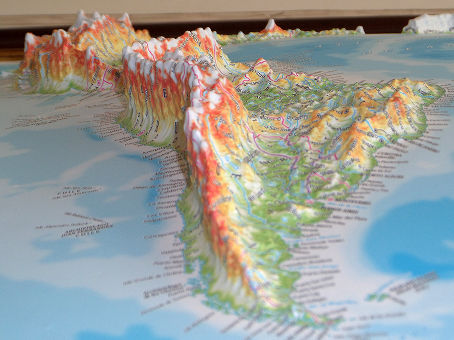 World 3D Map Large | Raised Relief Map by TestPlay | Portfolio