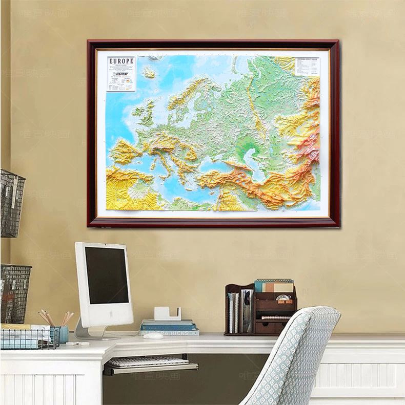 Europe 3D Map Large | Raised Relief Map by TestPlay | Portfolio