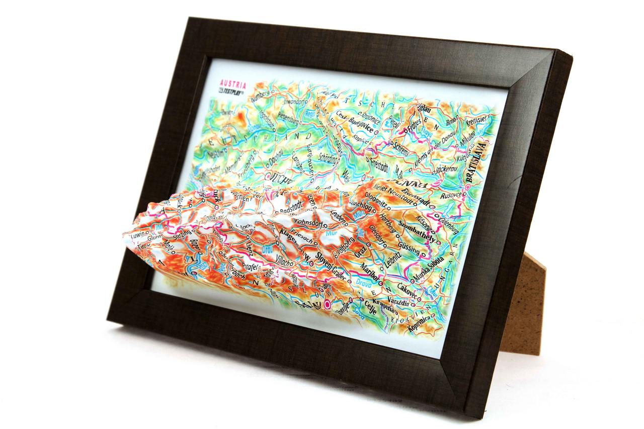 Austria 3D Map Mini | Raised Relief Map by TestPlay | Portfolio 14