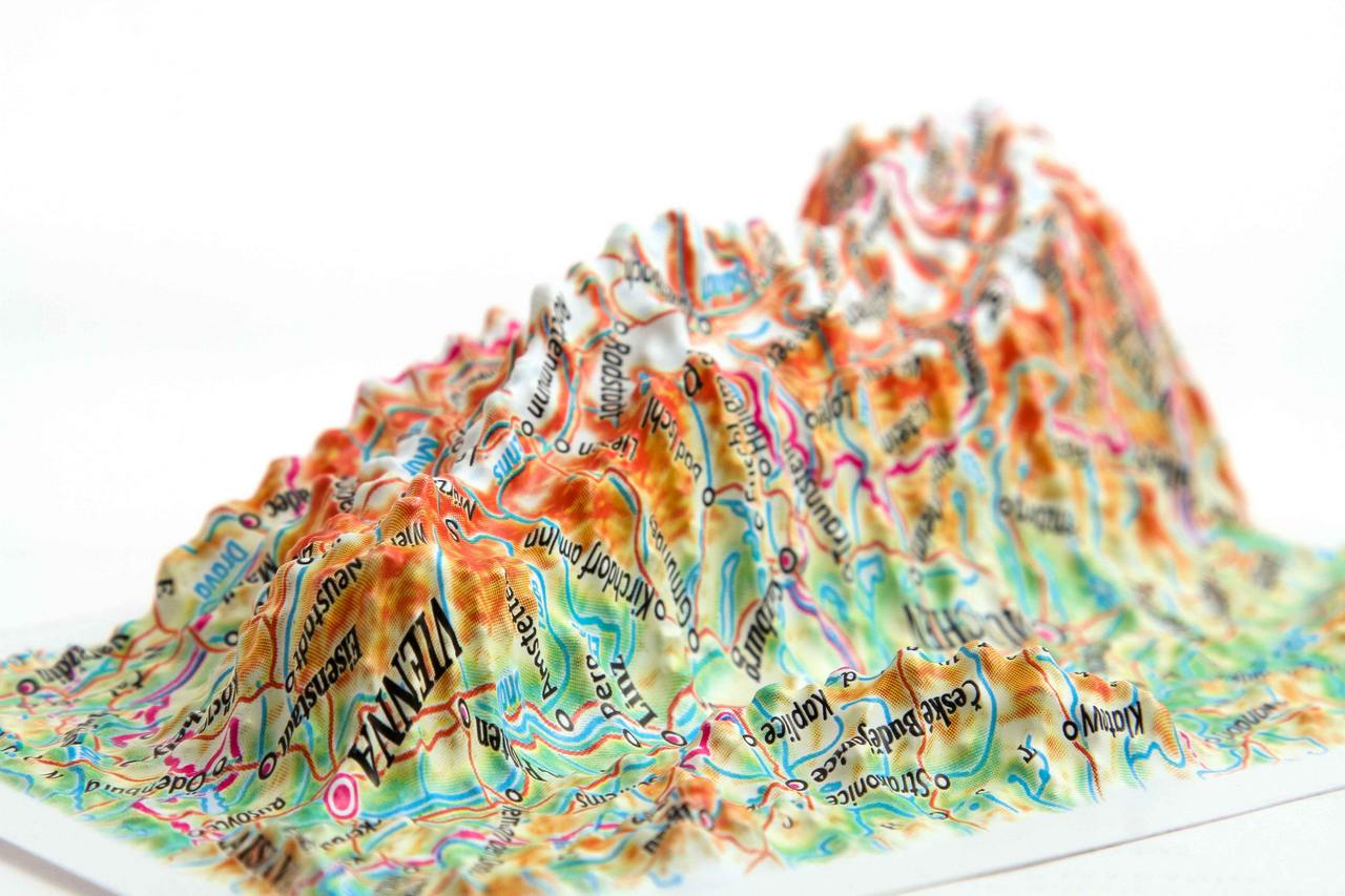 Austria 3D Map Mini | Raised Relief Map by TestPlay | Portfolio