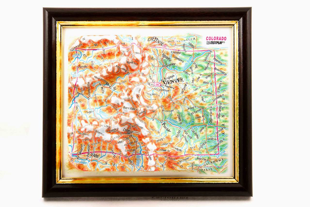 Colorado 3D Map Mini | Raised Relief Map by TestPlay | Portfolio