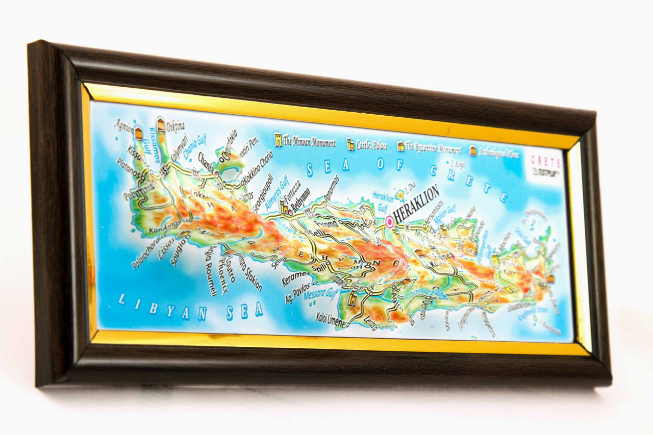 Crete 3D Map Mini | Raised Relief Map by TestPlay | Portfolio