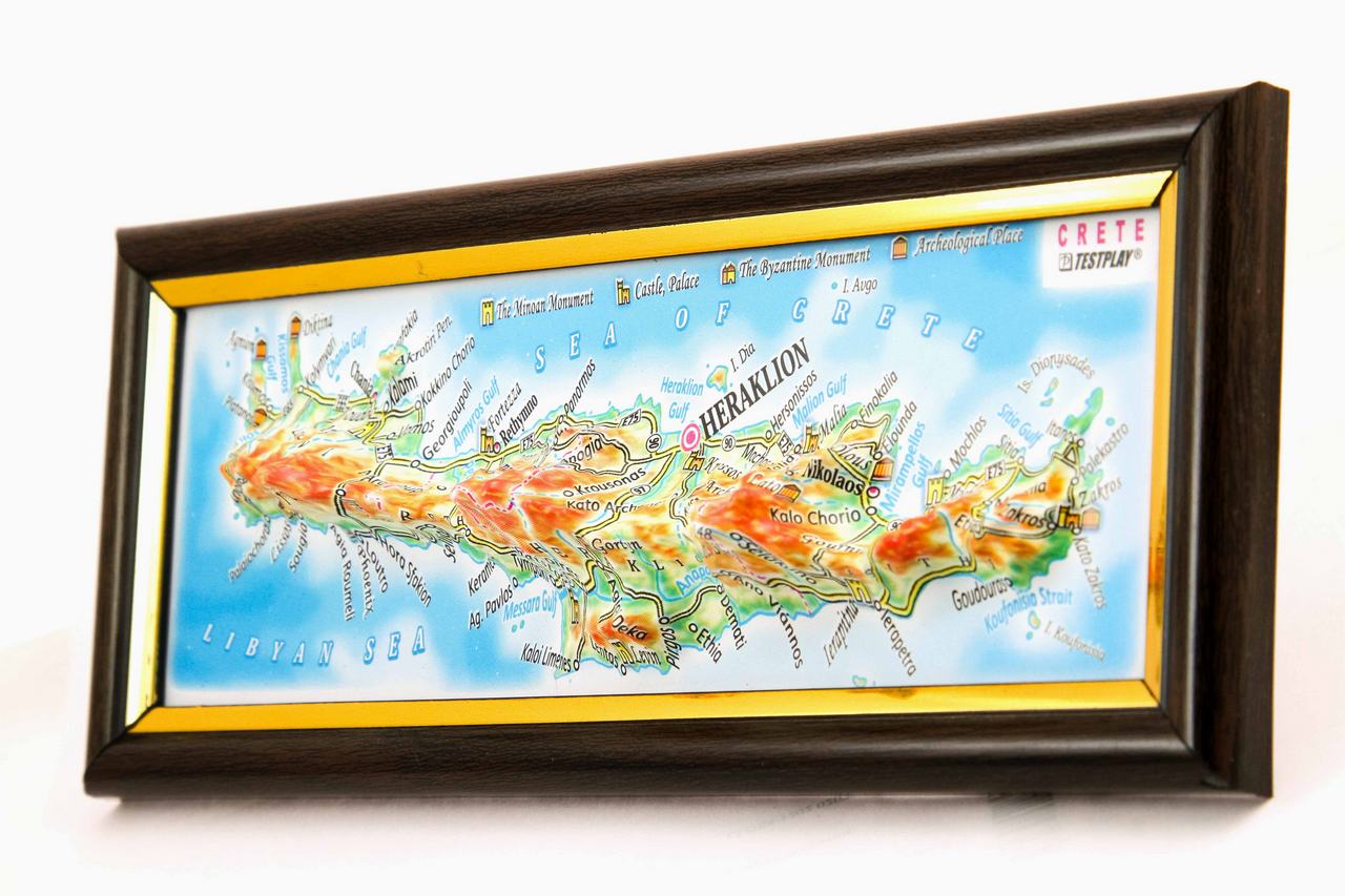 Crete 3D Map Mini | Raised Relief Map by TestPlay | Portfolio