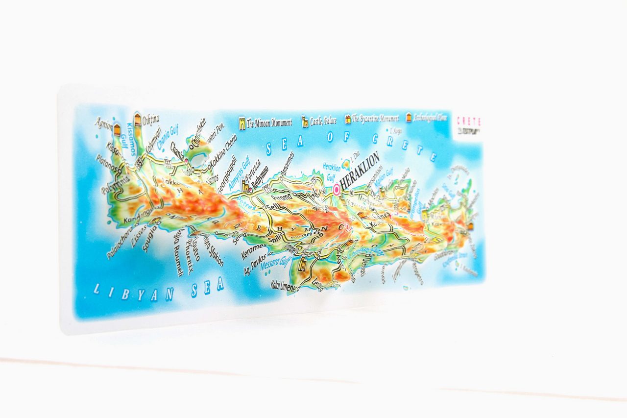 Crete 3D Map Mini | Raised Relief Map by TestPlay | Portfolio
