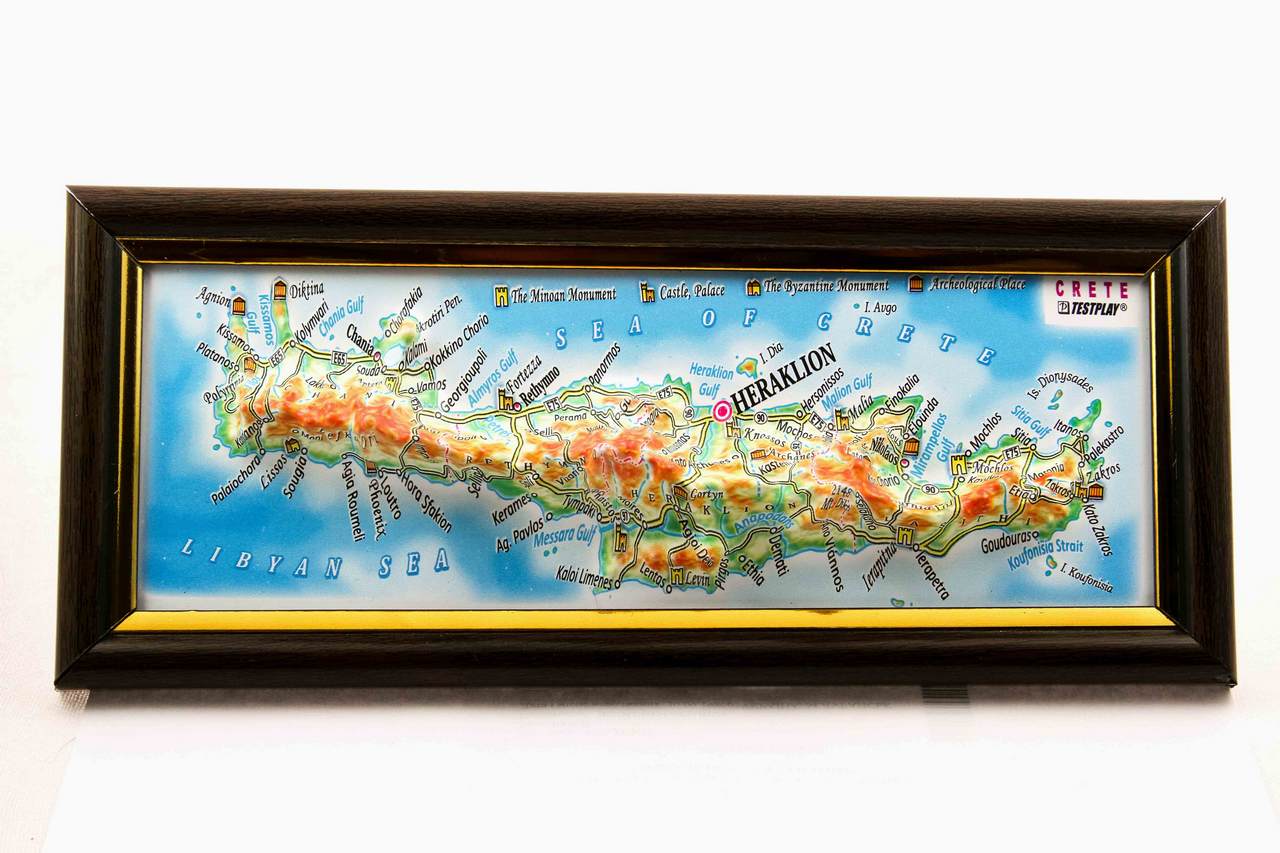 Crete 3D Map Mini | Raised Relief Map by TestPlay | Portfolio