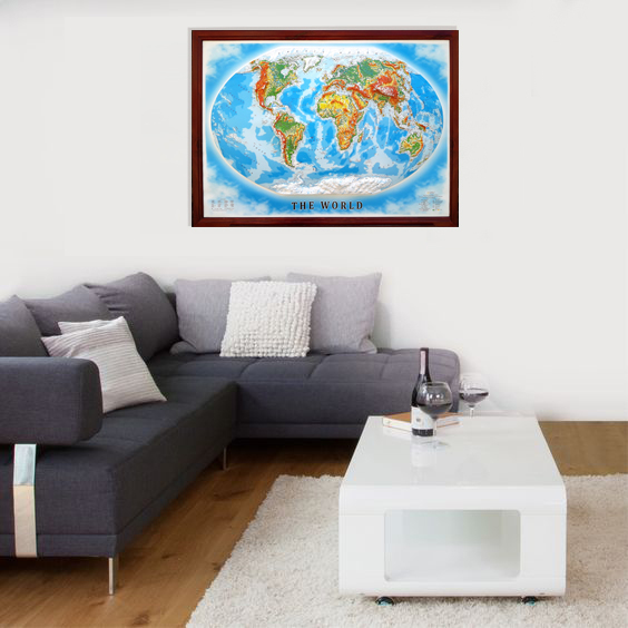 World 3D Map Large | Raised Relief Map by TestPlay | Portfolio