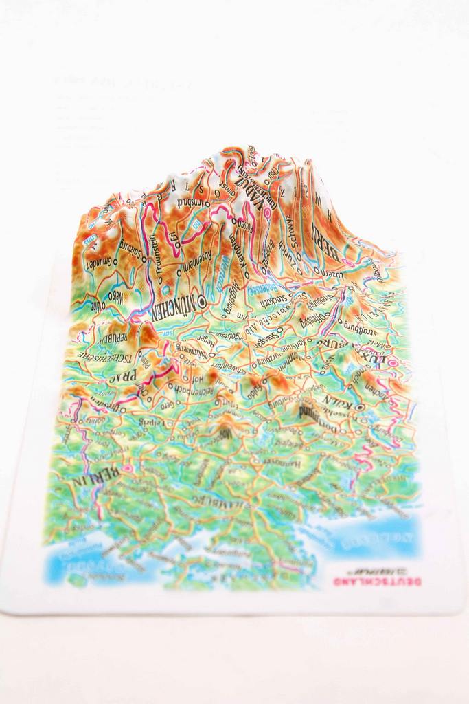 Germany 3D Map Mini | Raised Relief Map by TestPlay | Portfolio