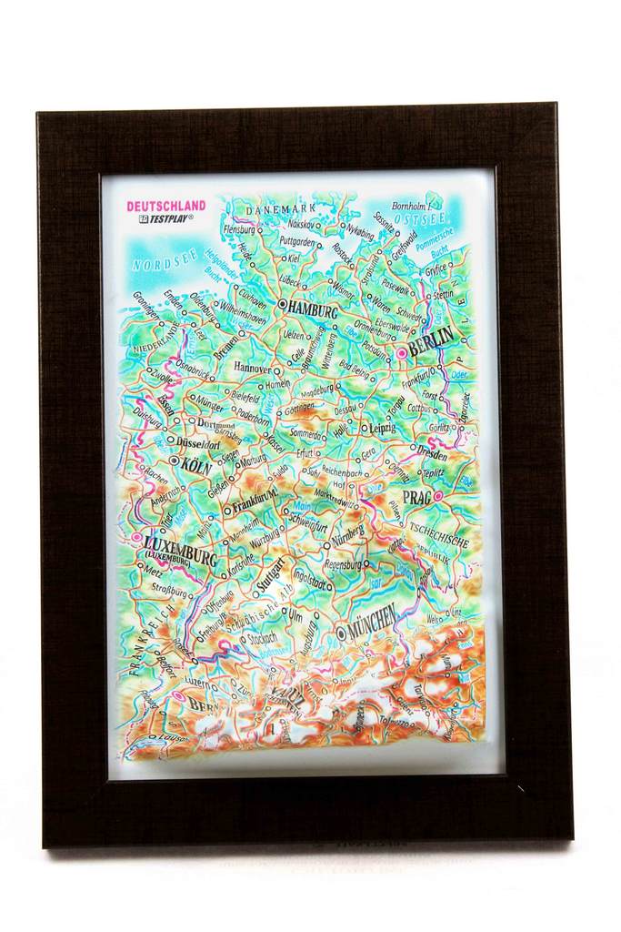Germany 3D Map Mini | Raised Relief Map by TestPlay | Portfolio