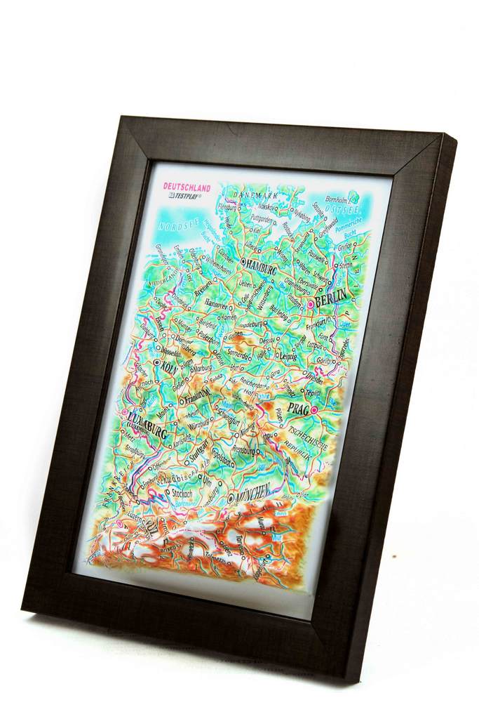 Germany 3D Map Mini | Raised Relief Map by TestPlay | Portfolio