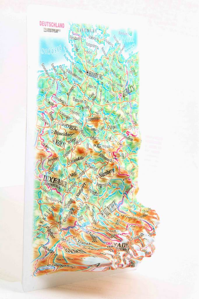 Germany 3D Map Mini | Raised Relief Map by TestPlay | Portfolio