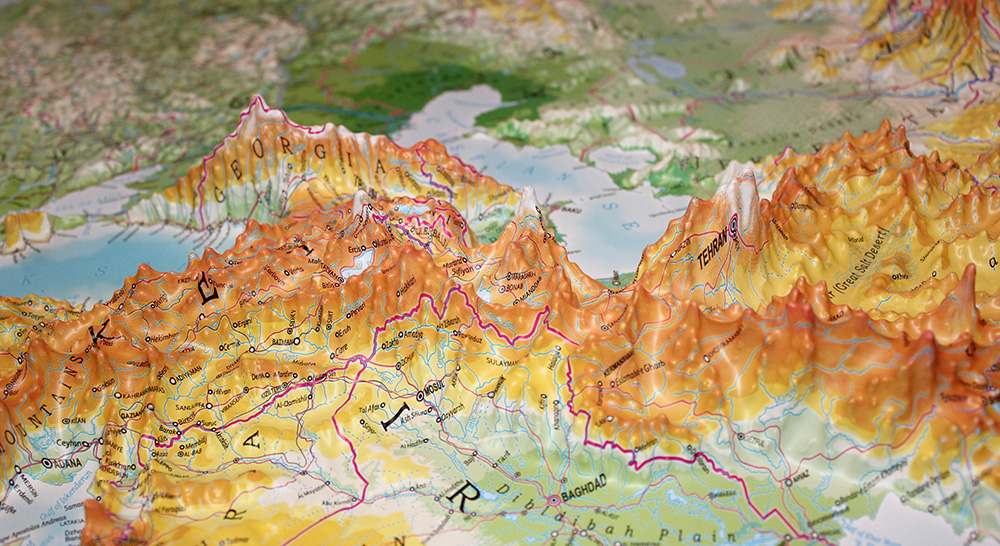 Europe 3D Map Large | Raised Relief Map by TestPlay | Portfolio