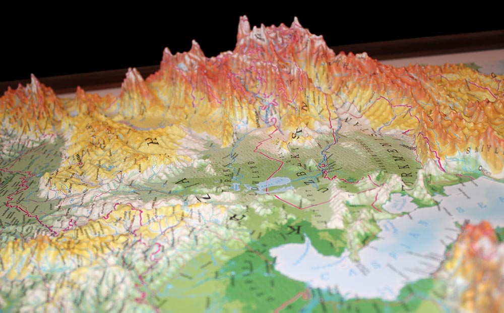 Europe 3D Map Large | Raised Relief Map by TestPlay | Portfolio