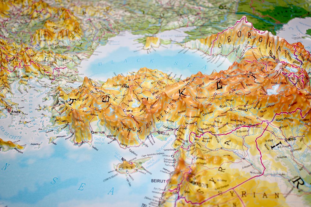 Europe 3D Map Large | Raised Relief Map by TestPlay | Portfolio