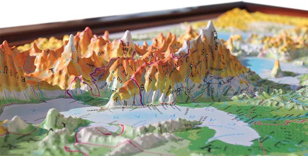Europe 3D Map Large | Raised Relief Map by TestPlay | Portfolio