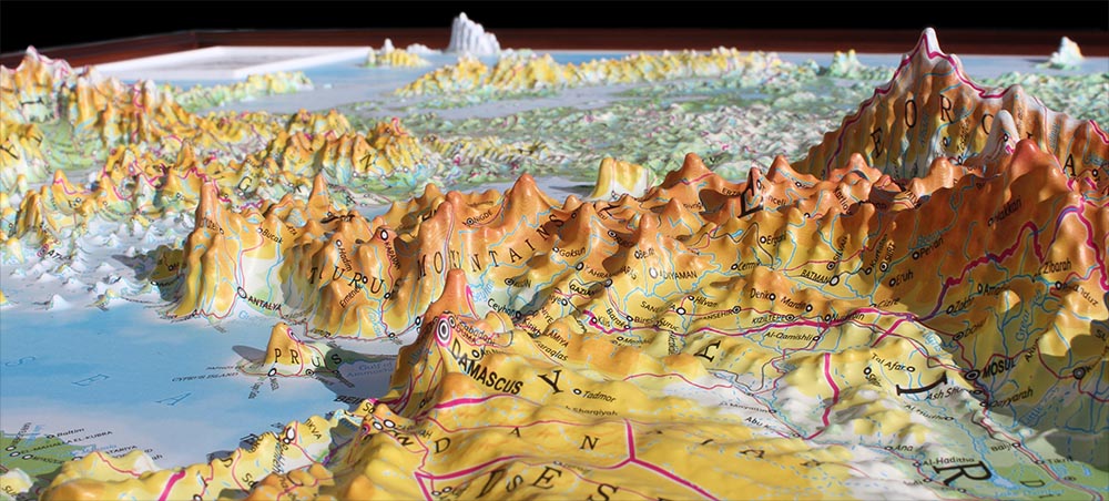 Europe 3D Map Large | Raised Relief Map by TestPlay | Portfolio