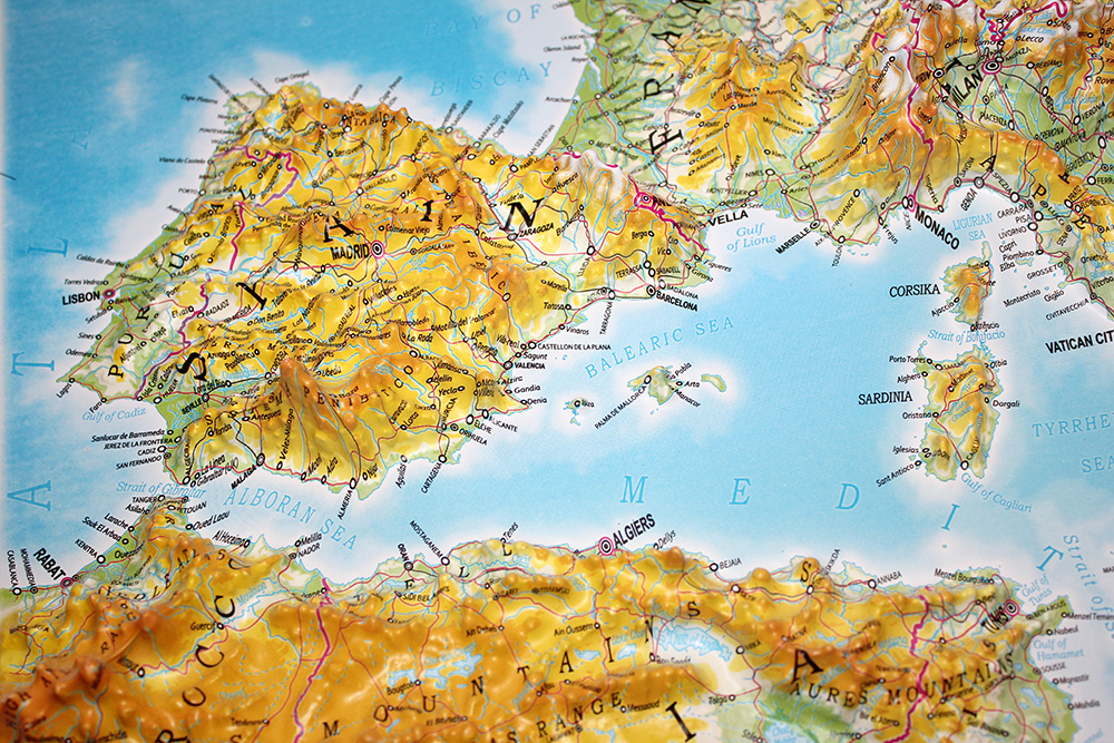 Europe 3D Map Large | Raised Relief Map by TestPlay | Portfolio