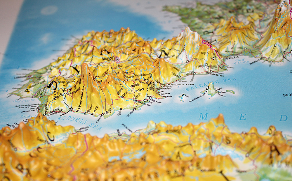 Europe 3D Map Large | Raised Relief Map by TestPlay | Portfolio