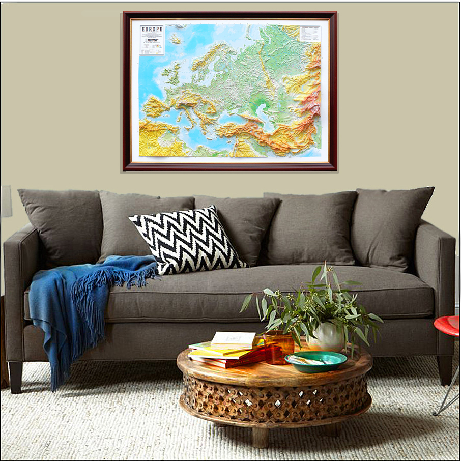 Europe 3D Map Large | Raised Relief Map by TestPlay | Portfolio