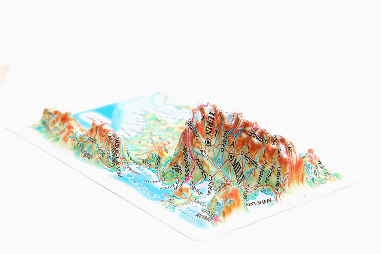 France 3D Map Mini | Raised Relief Map by TestPlay | Portfolio