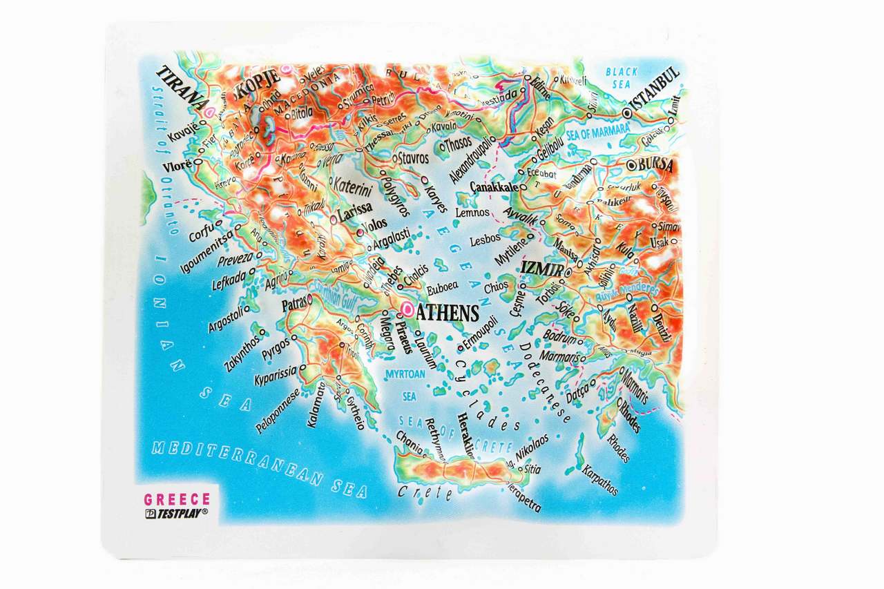 Greece 3D Map Mini | Raised Relief Map by TestPlay | Portfolio