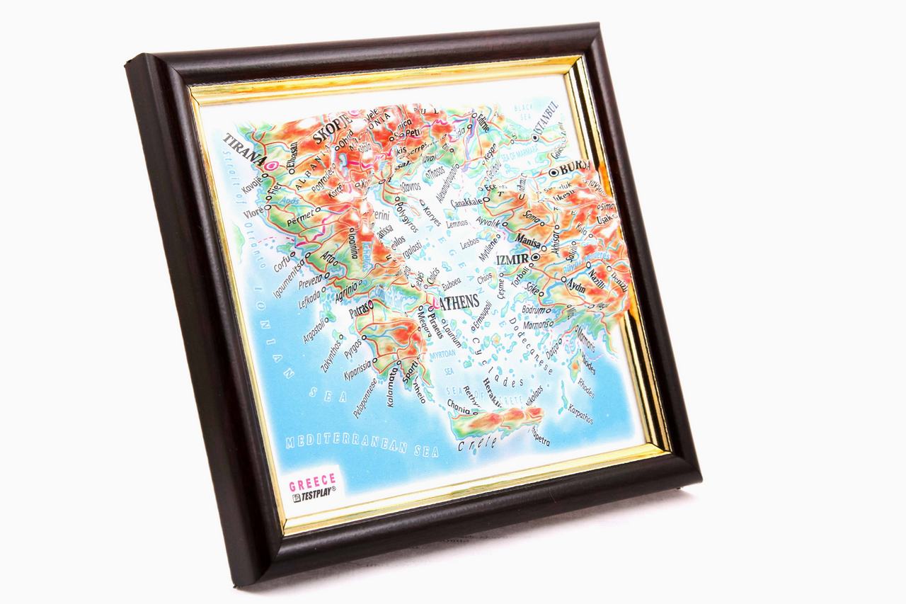 Greece 3D Map Mini | Raised Relief Map by TestPlay | Portfolio 10