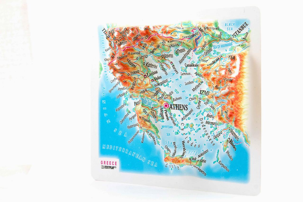 Greece 3D Map Mini | Raised Relief Map by TestPlay | Portfolio