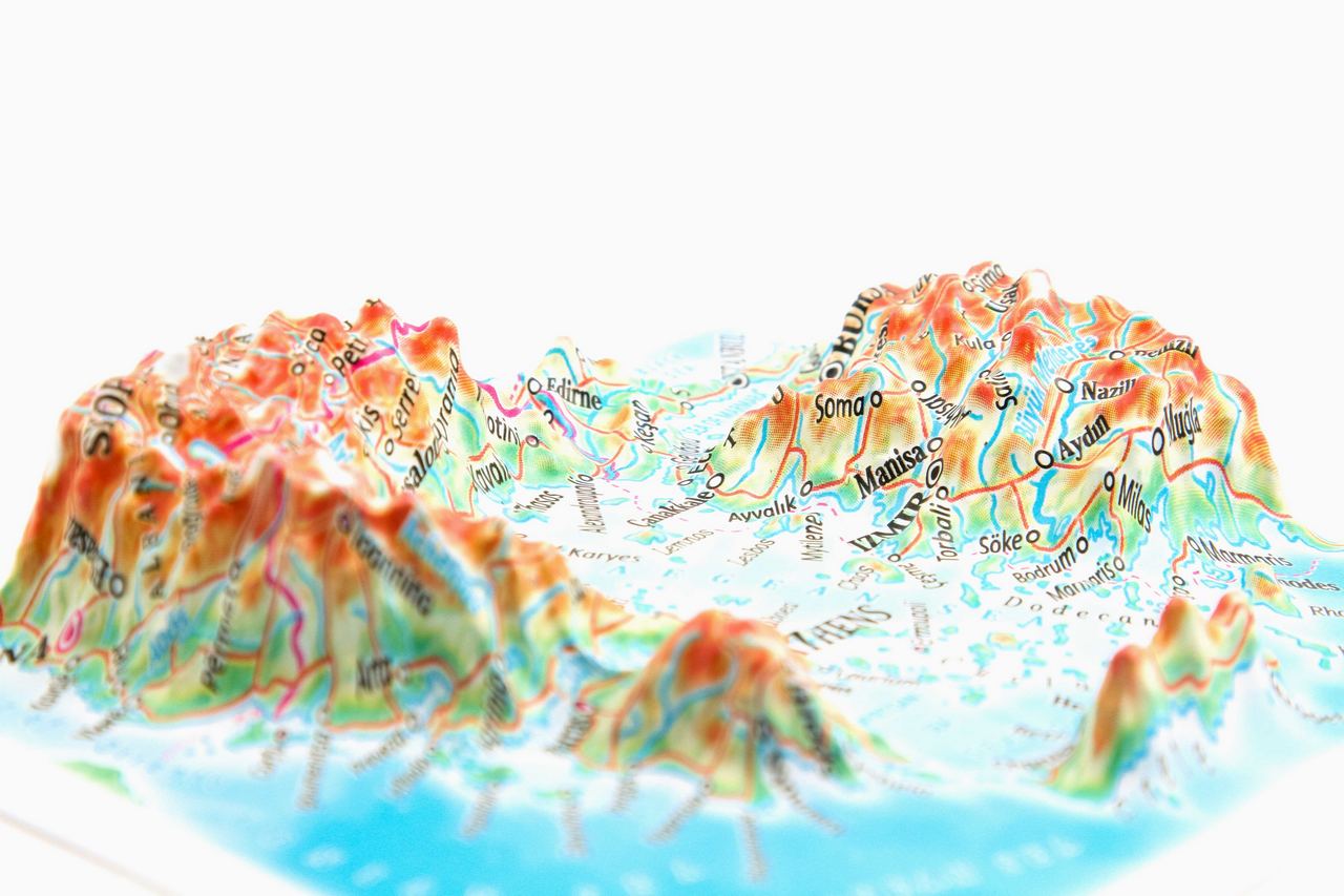 Greece 3D Map Mini | Raised Relief Map by TestPlay | Portfolio 7