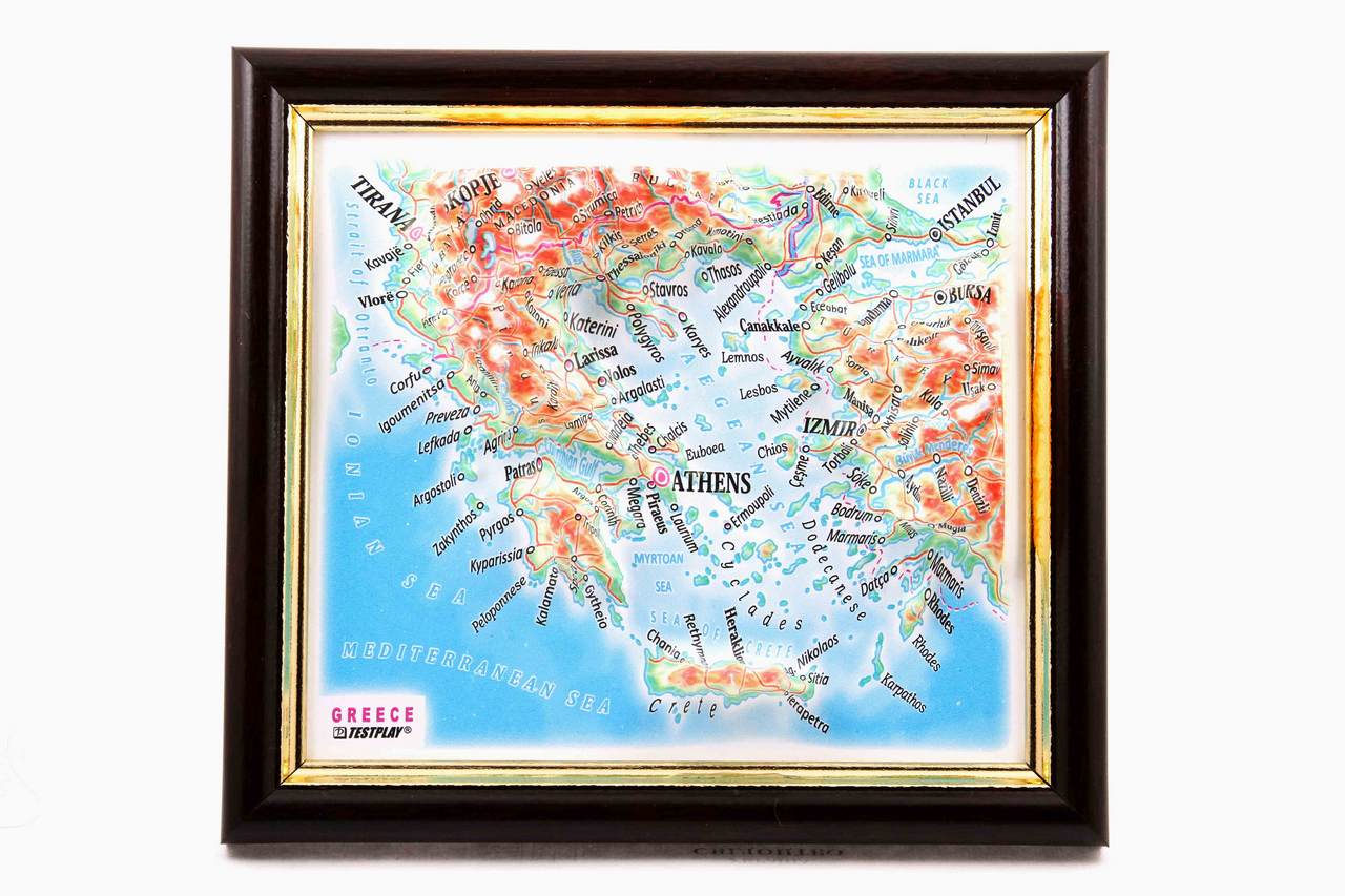 Greece 3D Map Mini | Raised Relief Map by TestPlay | Portfolio9