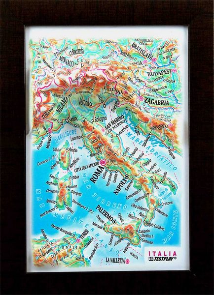 Italy 3D Map Mini | Raised Relief Map by TestPlay | Portfolio