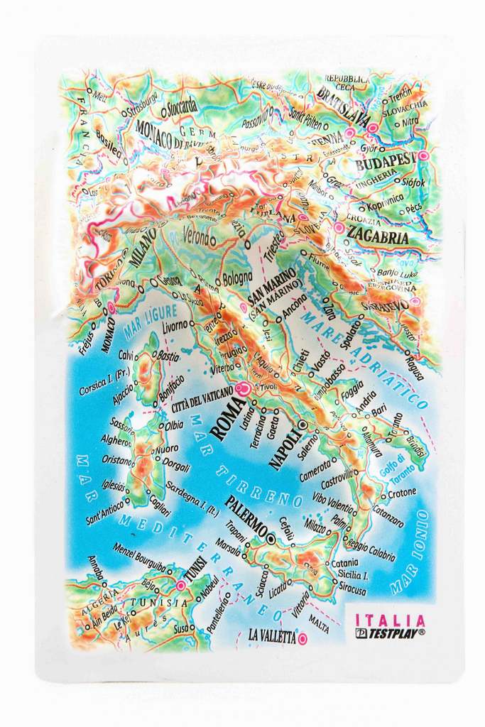 Italy 3D Map Mini | Raised Relief Map by TestPlay | Portfolio