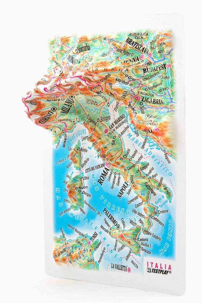 Italy 3D Map Mini | Raised Relief Map by TestPlay | Portfolio