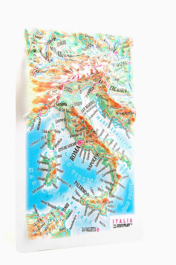 Italy 3D Map Mini | Raised Relief Map by TestPlay | Portfolio
