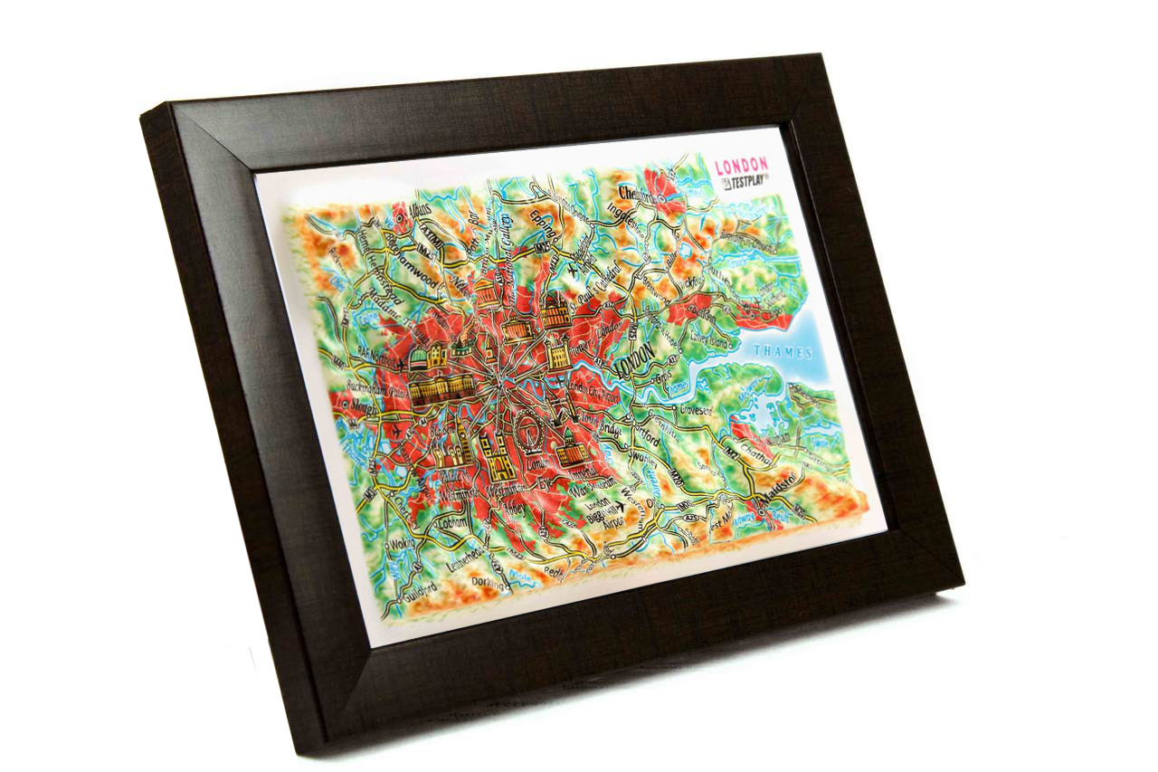 London 3D Map Mini | Raised Relief Map by TestPlay | Portfolio