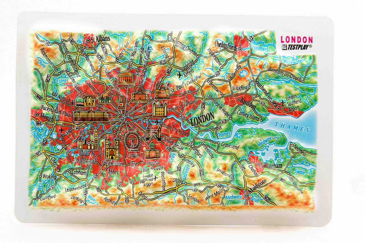 London 3D Map Mini | Raised Relief Map by TestPlay | Portfolio